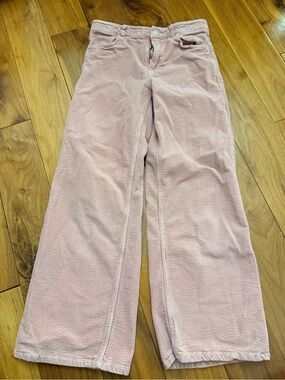 Kids Pink Corduroy Wide-Leg Pants size 9-10 kids